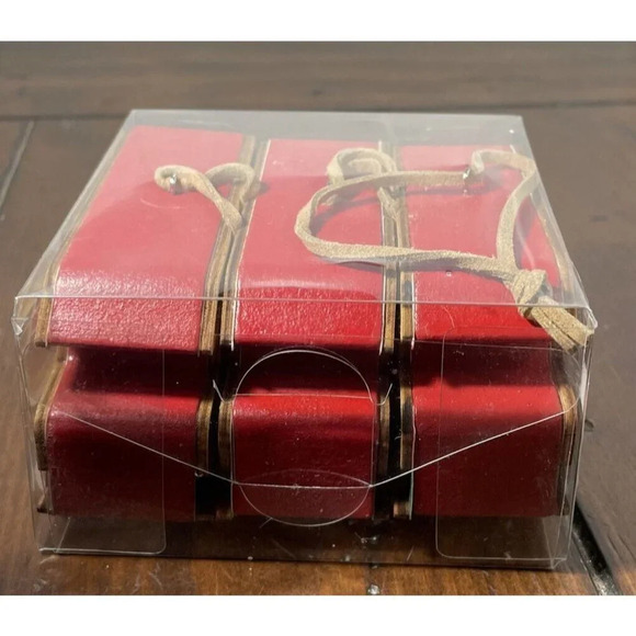 RV Camper Wooden Christmas Holiday Ornaments Wreath Set Of 3 NEW - Picture 4 of 4